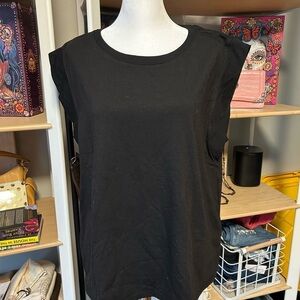Amazon brand. Size XL. Preloved Boxy Black Sleeveless Women's Top
